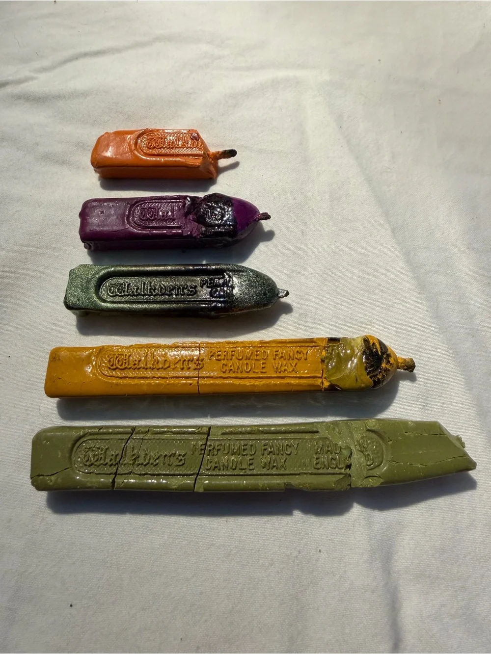 Vintage Italian Brass Wax Seal Stamps SWAK Hearts Turtle Walkdens Wax 1960s